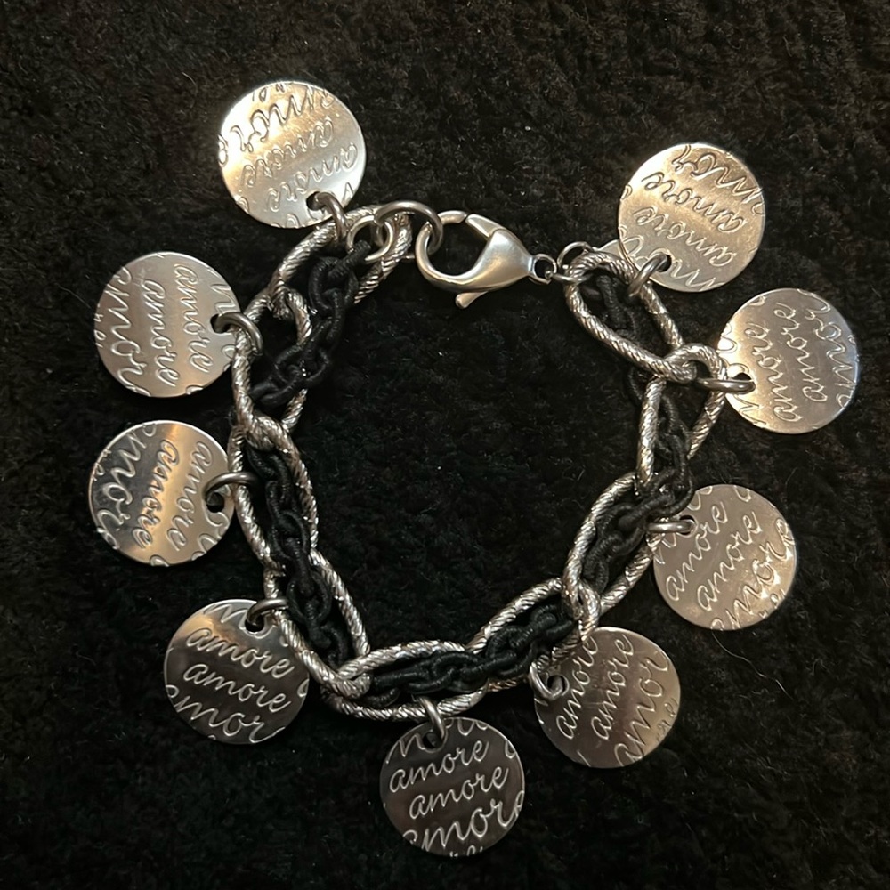 Simona Collini Stainless Steel Amore Bracelet